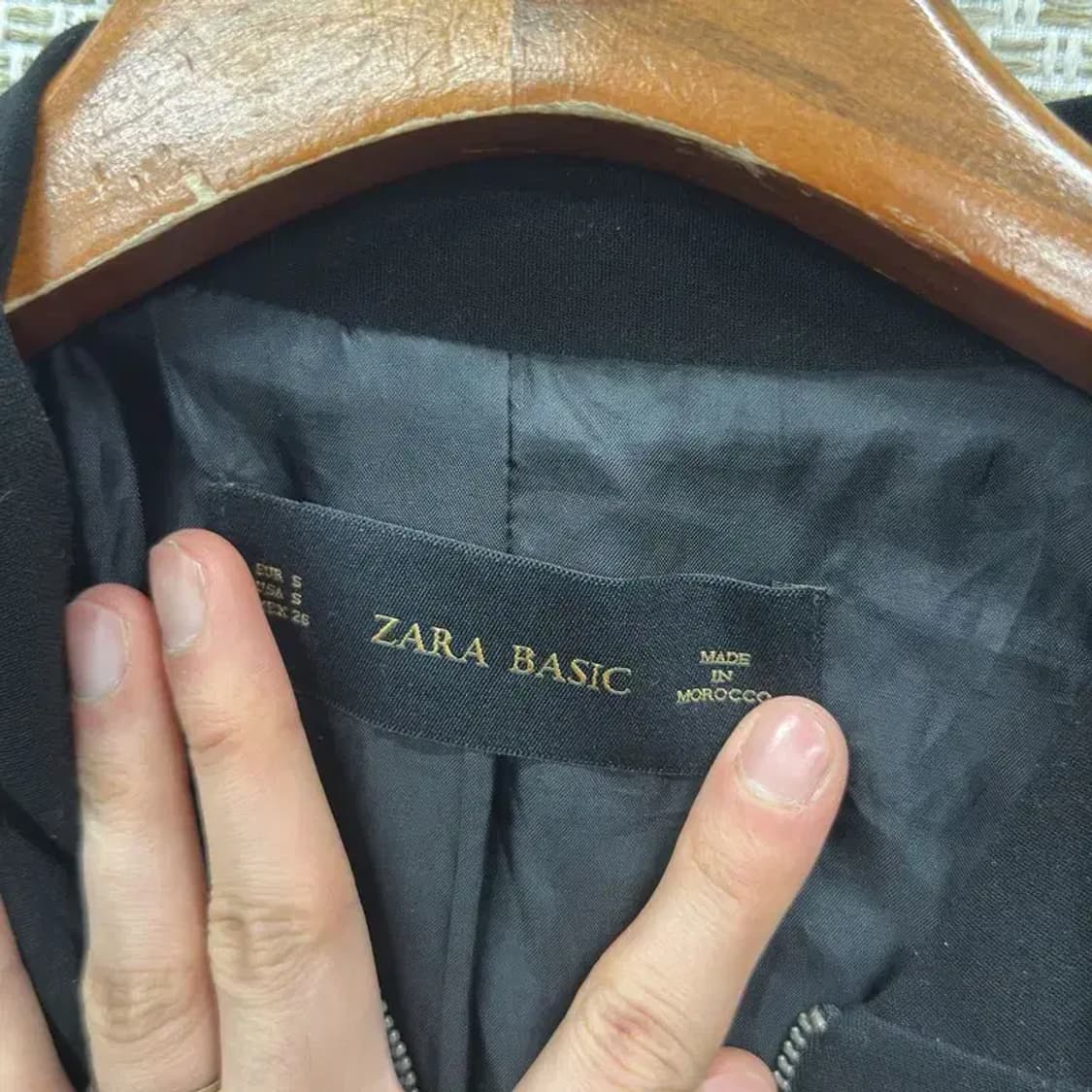 자라 ZARA 베이직 캐주얼 블루종 자켓 S A00990 상품이미지3