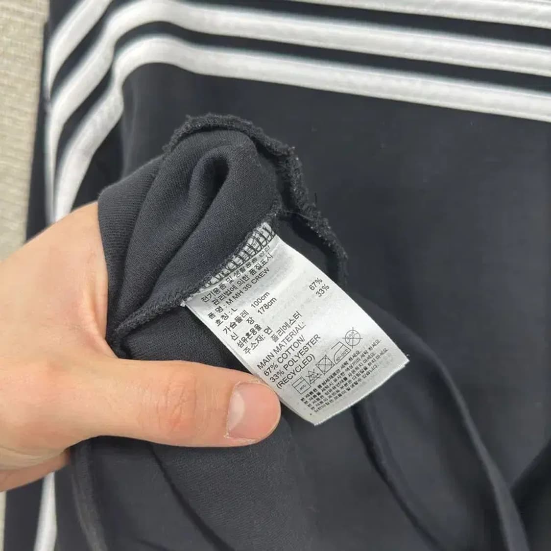 아디다스 캐주얼 프린팅로고 스웻셔츠 맨투맨 L A00973 상품이미지4