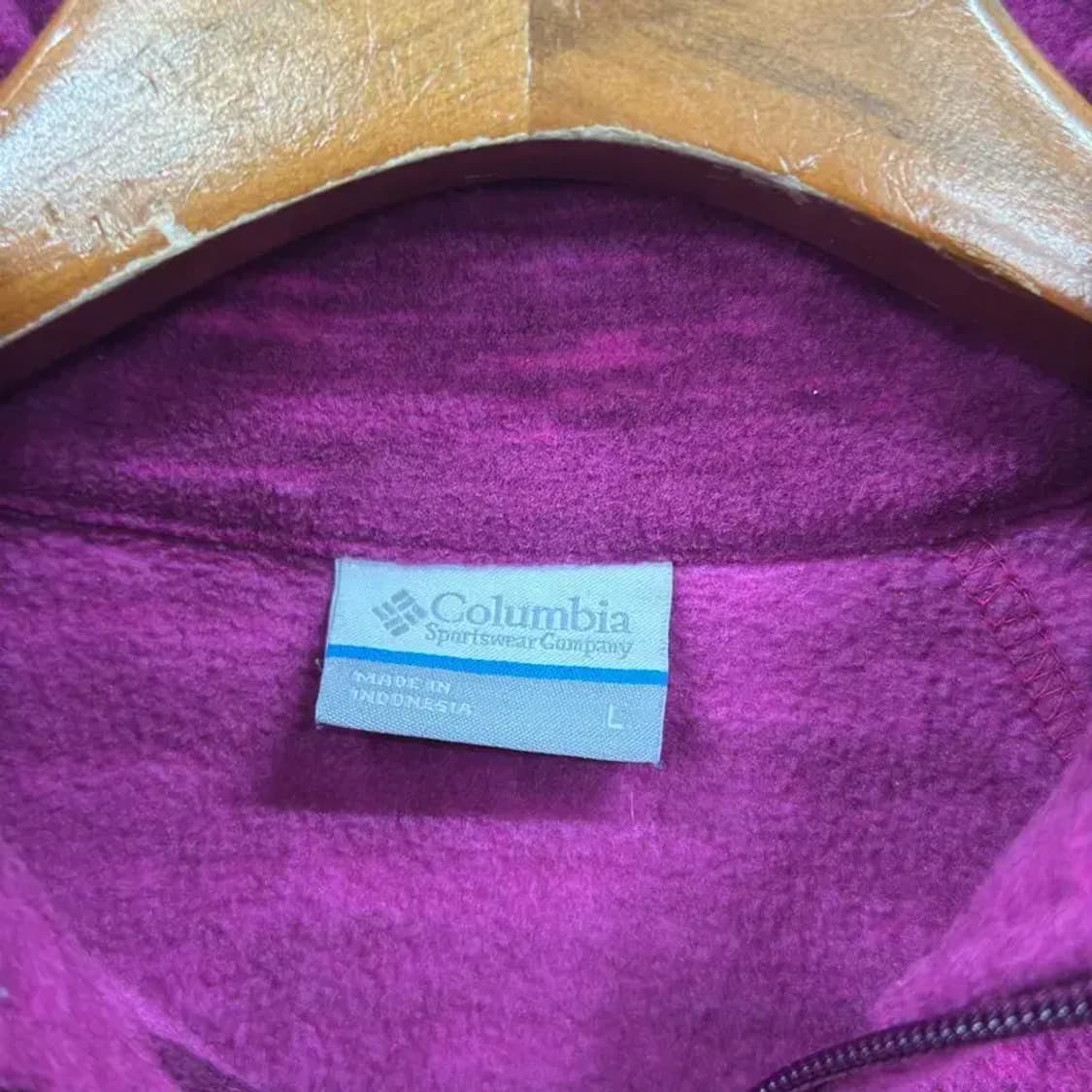 콜럼비아 아웃도어 자수로고 플리스 후리스 집업 L A00981 상품이미지3