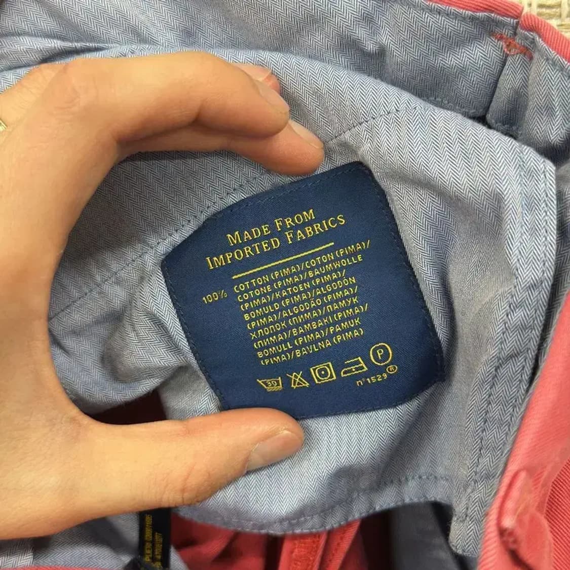 폴로 랄프로렌 슬림핏 코튼팬츠 면바지 30인치 A00997 상품이미지3