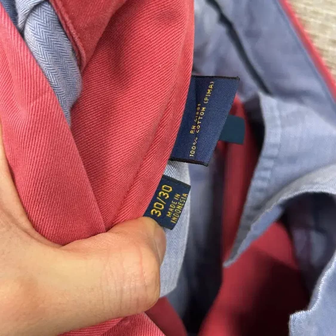 폴로 랄프로렌 슬림핏 코튼팬츠 면바지 30인치 A00997 상품이미지5