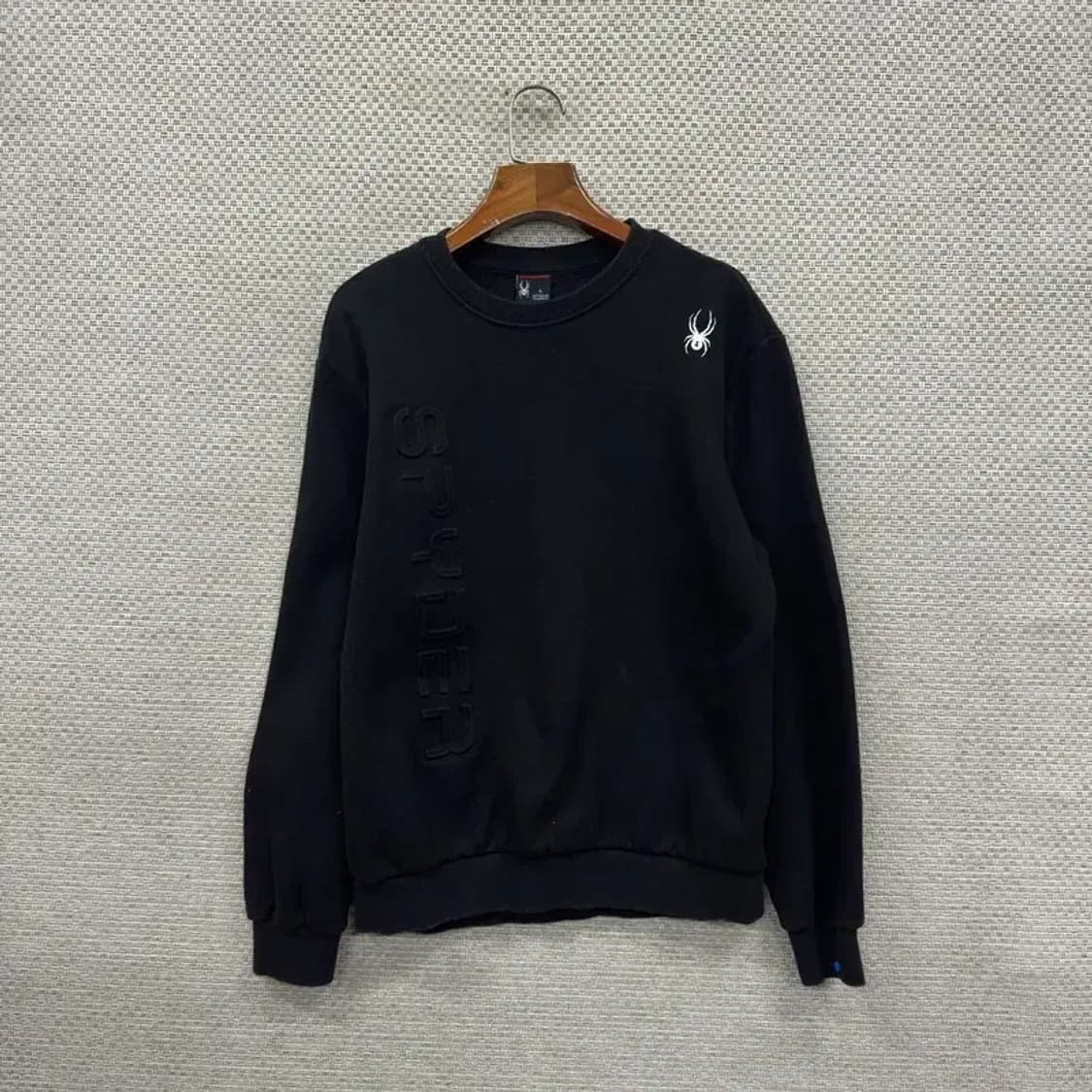 스파이더 캐주얼 프린팅로고 기모 스웻셔츠 숏 맨투맨 L A01043 상품이미지1