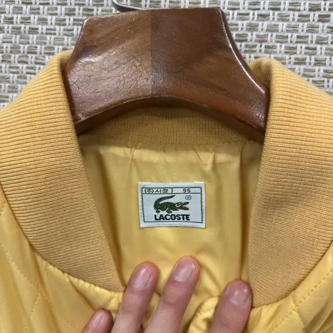 라코스테 자수로고 올드스쿨 퀄팅 자켓 점퍼 95 A01048 상품이미지3