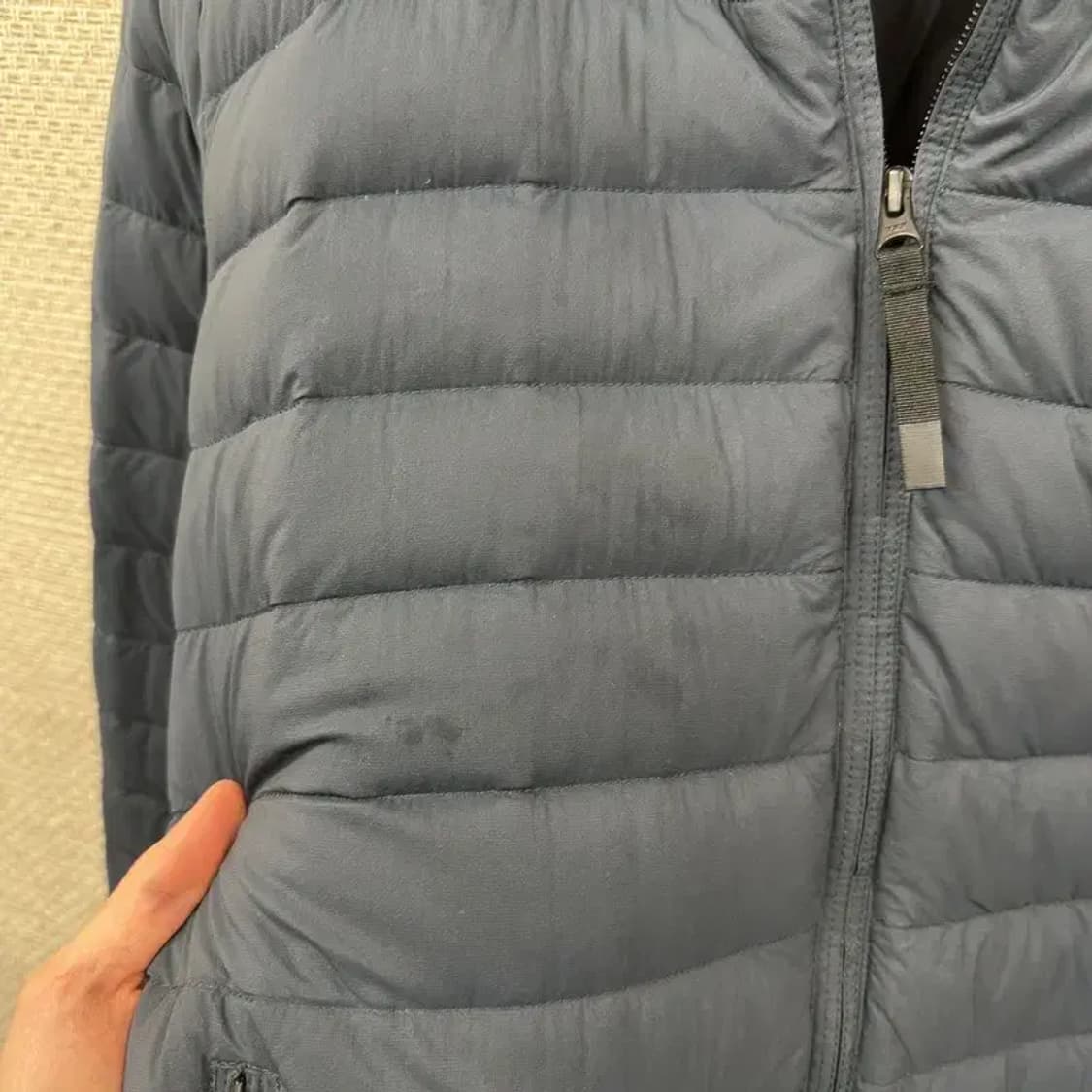 K2 아웃도어 로고패치 깃털 경량 패딩 점퍼 100 A01051 상품이미지5