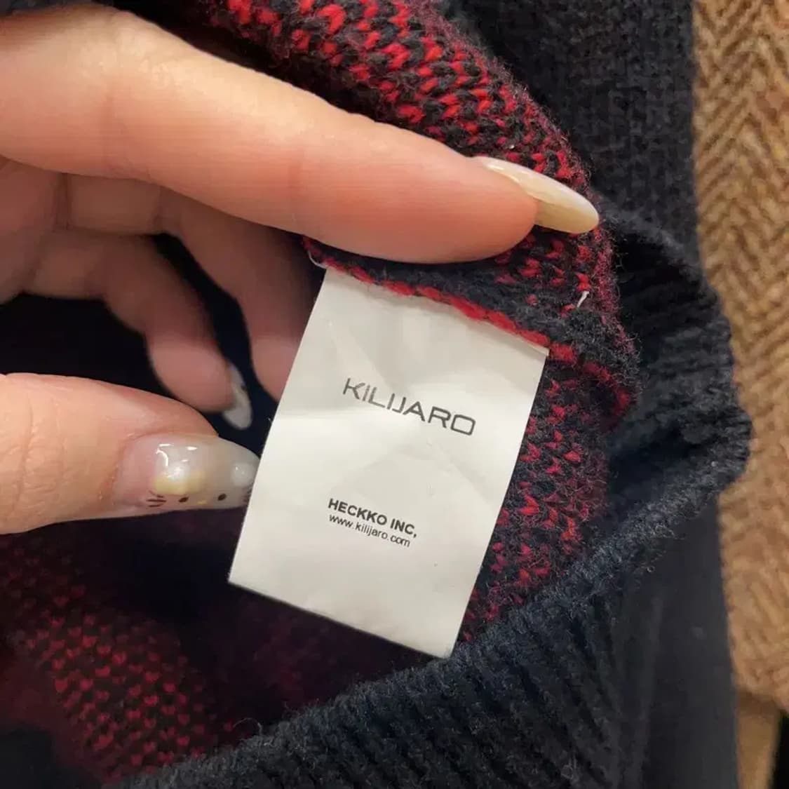 킬리자로 스트릿 울 니트 스웨터 L A01053 상품이미지4