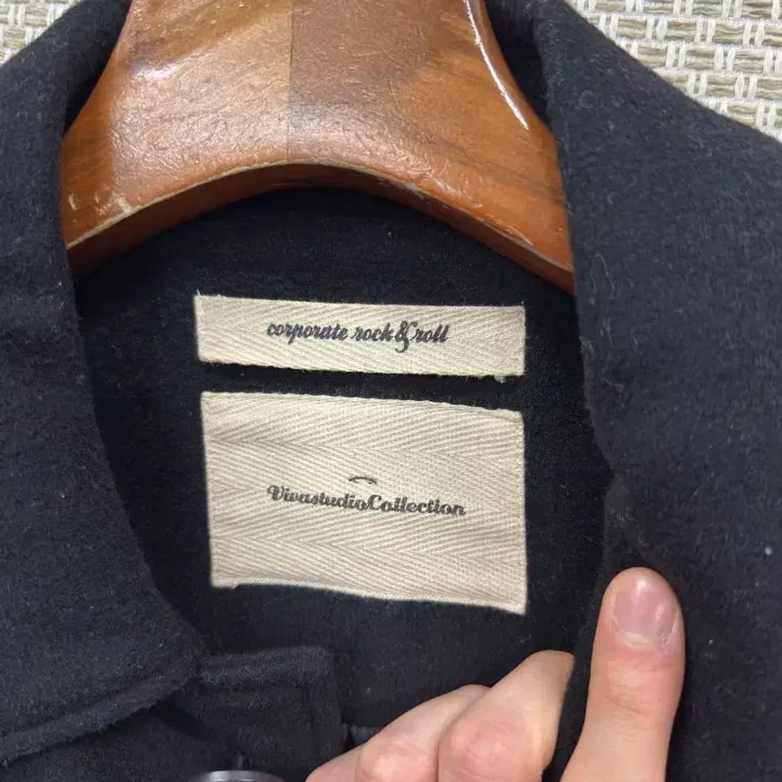 비바스튜디오 캐주얼 울 코트 자켓 L A01055 상품이미지3