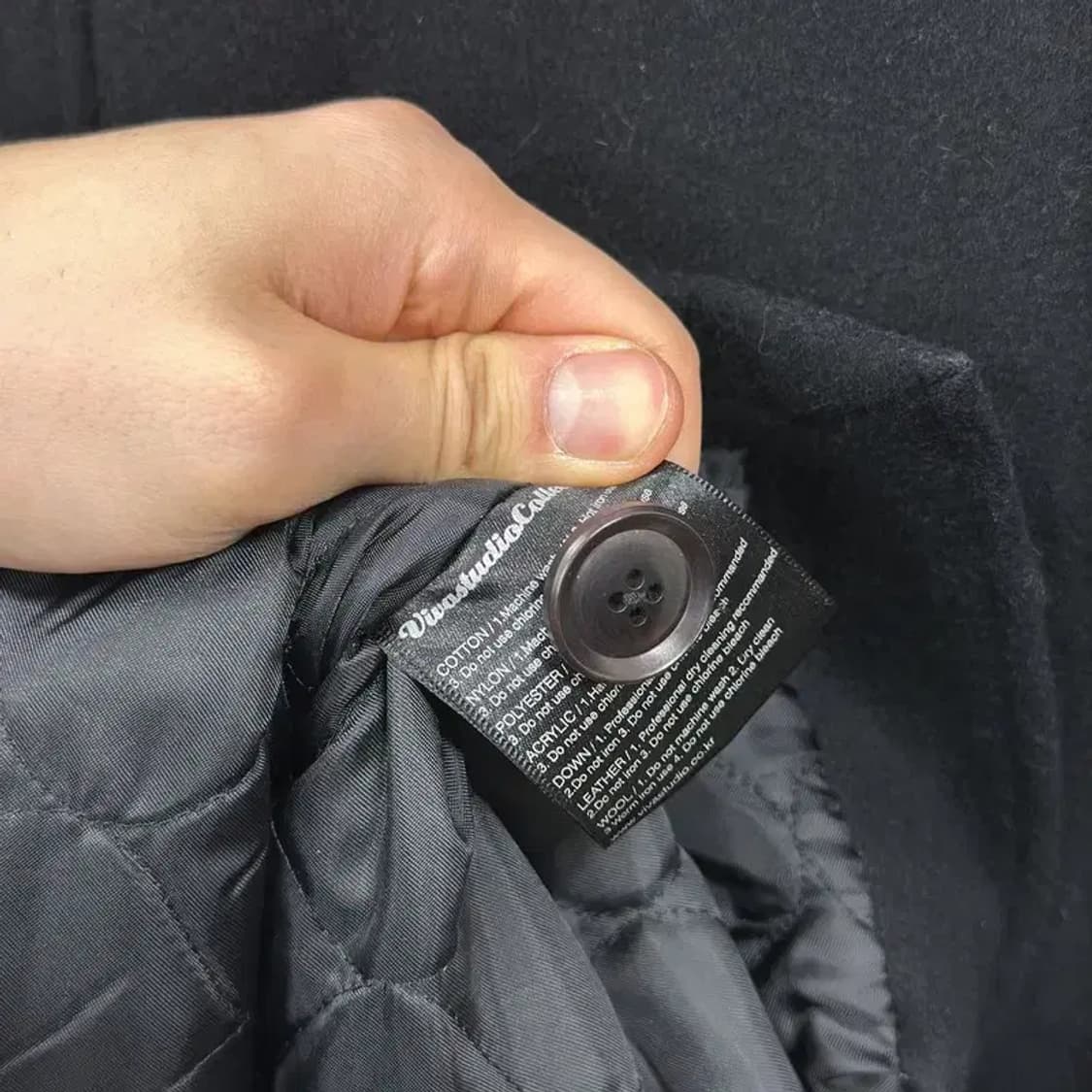 비바스튜디오 캐주얼 울 코트 자켓 L A01055 상품이미지4