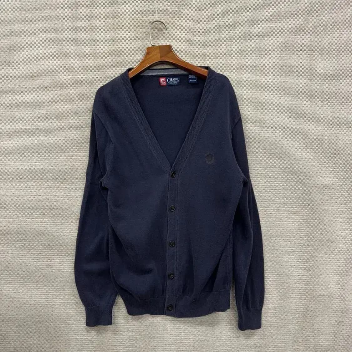 챕스 캐주얼 자수로고 코튼 니트 가디건 S A01061 상품이미지1