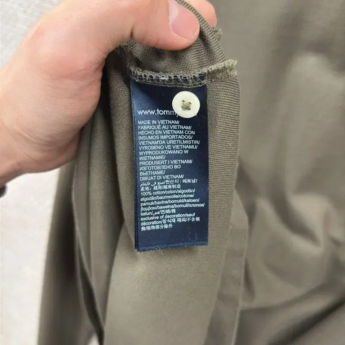 타미힐피거 캐주얼 자수로고 긴팔카라티 M A01064 상품이미지4