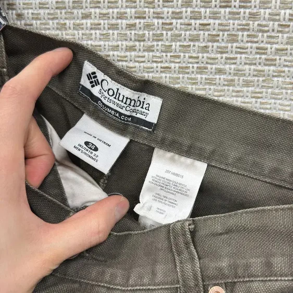 콜럼비아 아웃도어 배색 코튼팬츠 면바지 34인치 A01066 상품이미지3