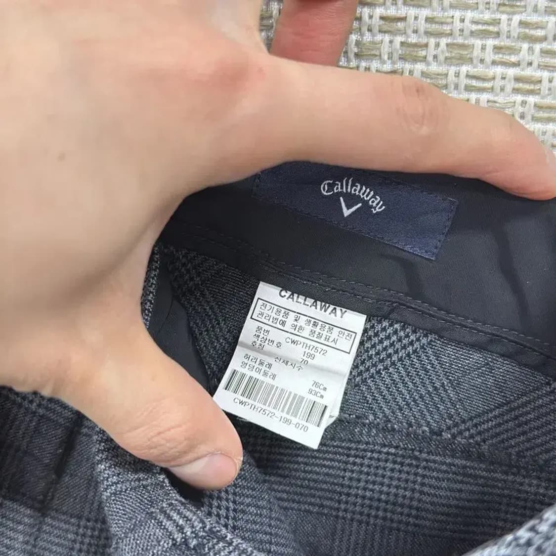 캘러웨이 골프 캐주얼 체크 바지 70 A01068 상품이미지3