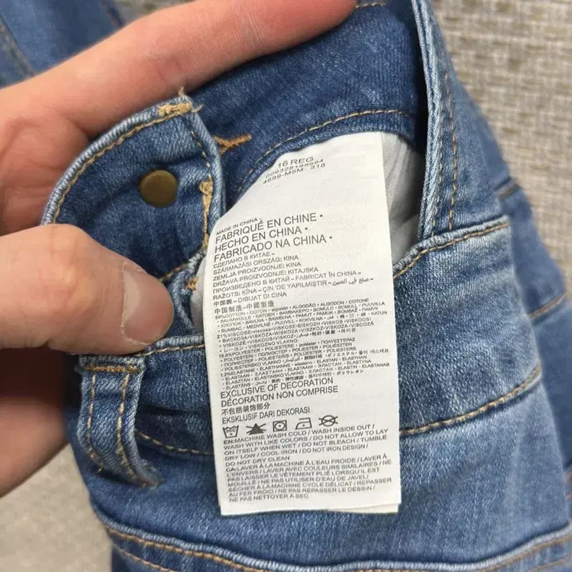 리바이스 캐주얼 오버롤 데님 멜빵바지 A01081 상품이미지5