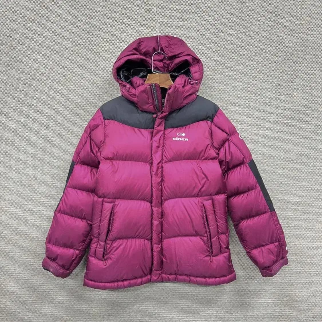 아이더 아웃도어 프린팅로고 거위털 패딩 점퍼 S A01062 상품이미지1