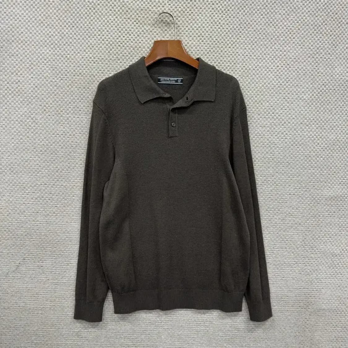 장미쉘바스키아 캐주얼 울 니트 스웨터 100 A01057 상품이미지1