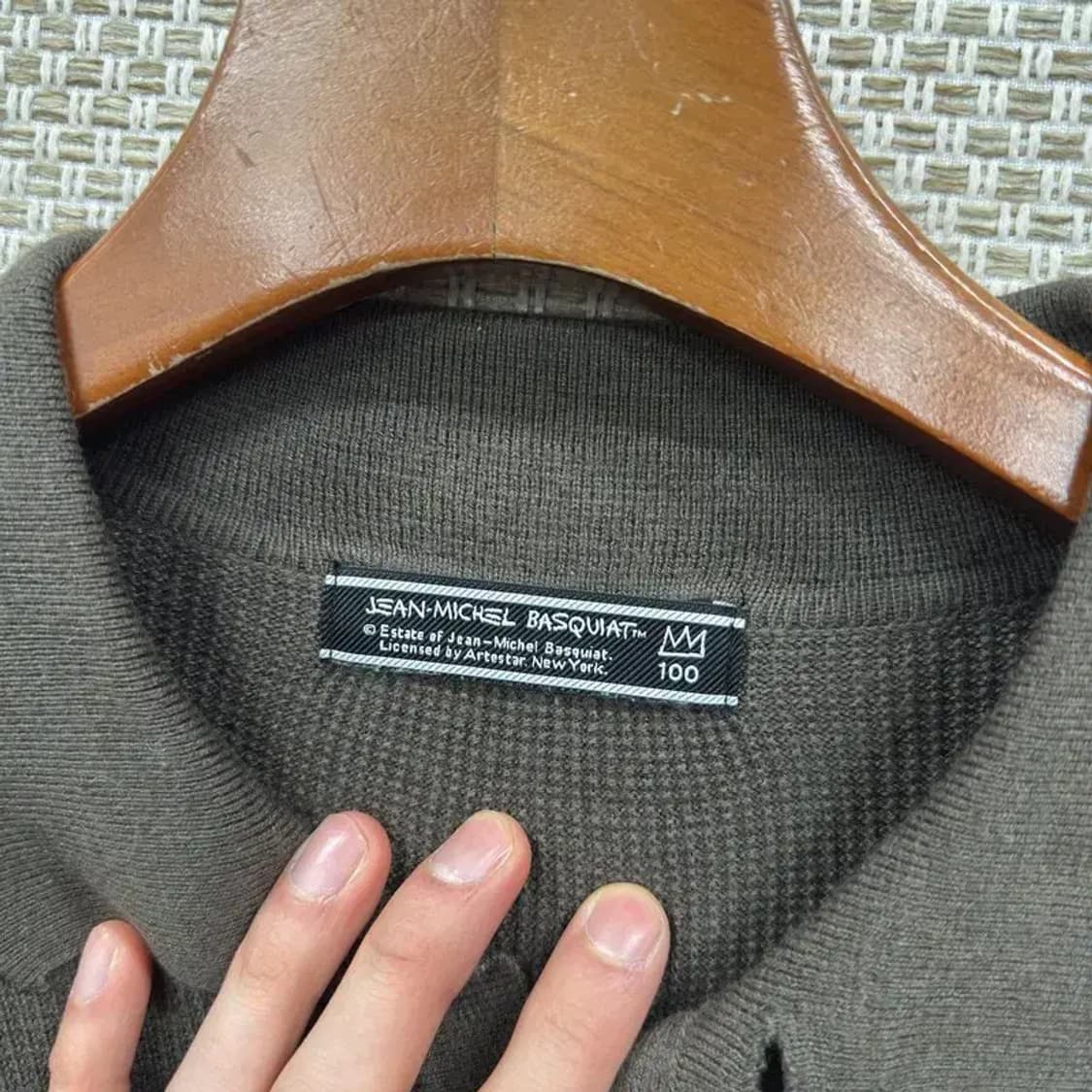 장미쉘바스키아 캐주얼 울 니트 스웨터 100 A01057 상품이미지3