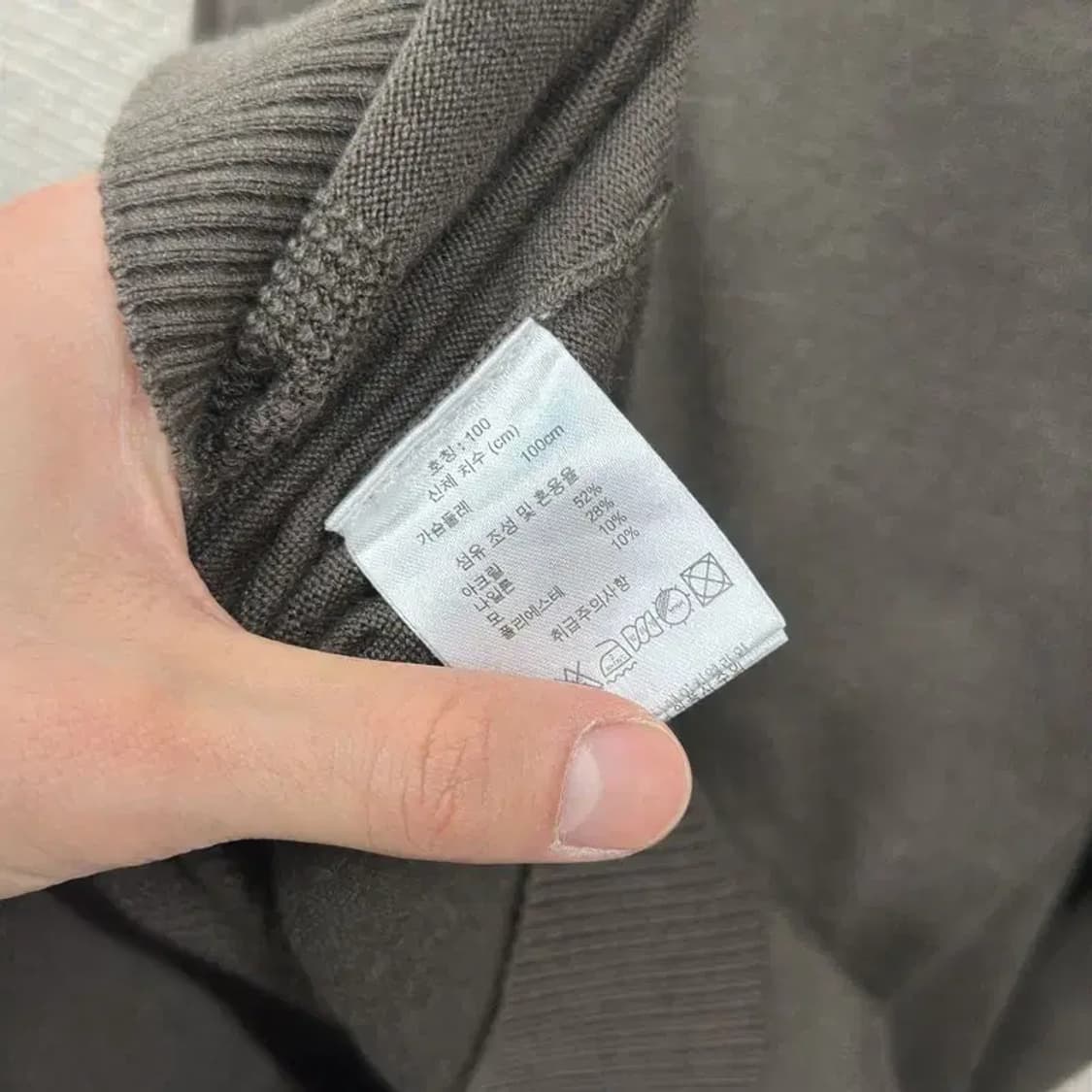 장미쉘바스키아 캐주얼 울 니트 스웨터 100 A01057 상품이미지4