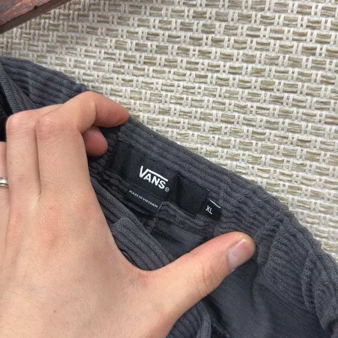 반스 벨티드 코듀로이 골덴 바지 XL A01073 상품이미지3