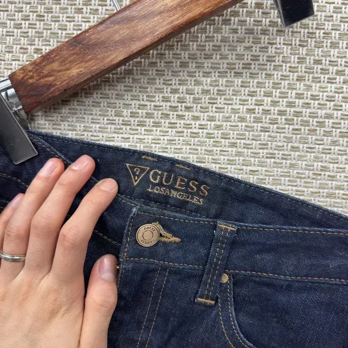 게스 캐주얼 금장 스판 데님 청바지 26인치 A01070 상품이미지4