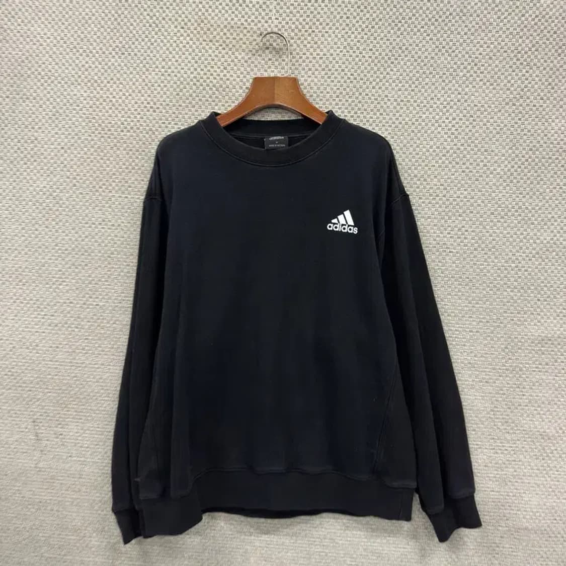 아디다스 캐주얼 프린팅로고 오버핏 스웻셔츠 맨투맨 M A01058 상품이미지1