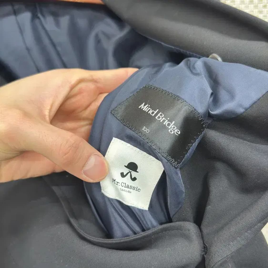 마인드브릿지 캐주얼 버튼 블레이저 자켓 100 A01060 상품이미지3