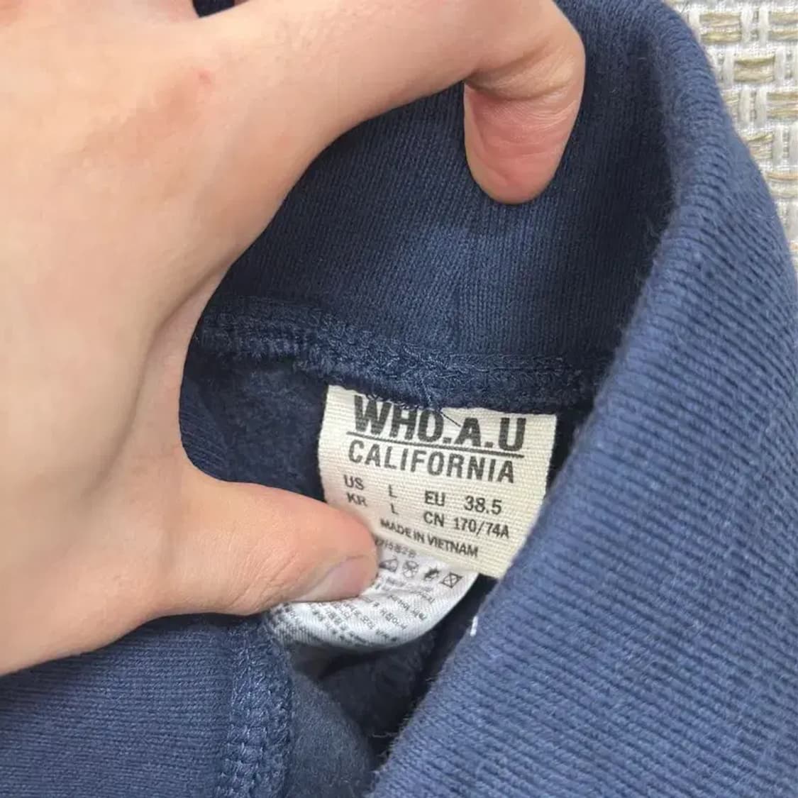 후아유 Y2K 빈티지 기모 츄리닝바지 L A01080 상품이미지3