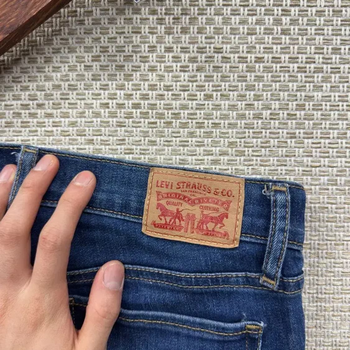 리바이스 711 스키니 스판 데님 청바지 26인치 A01075 상품이미지3