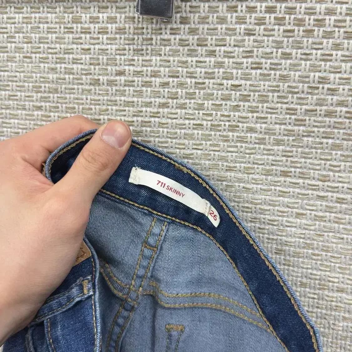 리바이스 711 스키니 스판 데님 청바지 26인치 A01075 상품이미지4