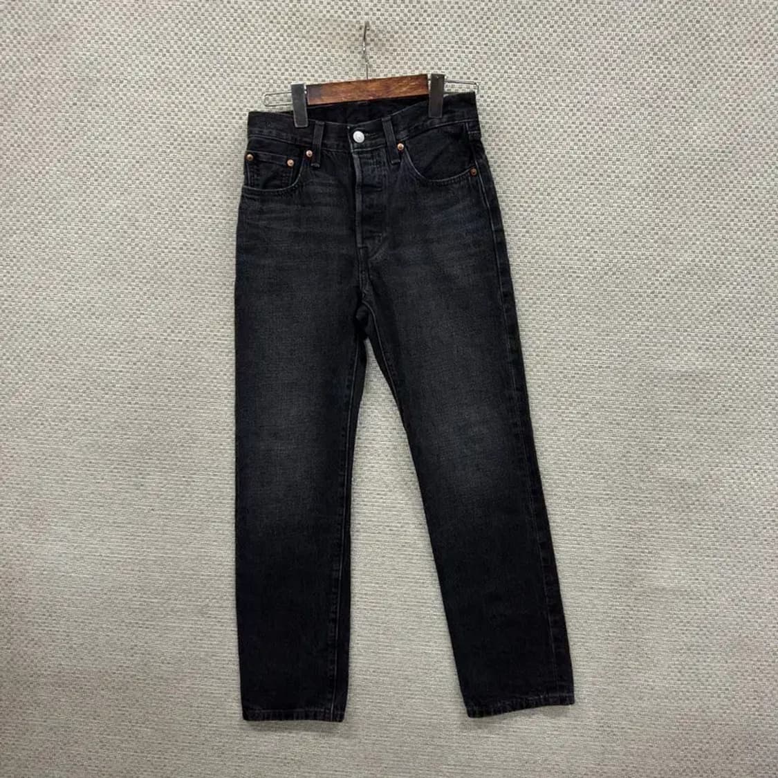리바이스 501 빅E 셀비지 데님 흑청바지 24인치 A01077 상품이미지1
