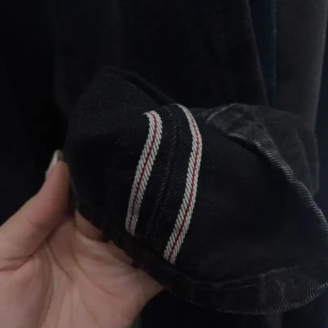 리바이스 501 빅E 셀비지 데님 흑청바지 24인치 A01077 상품이미지3