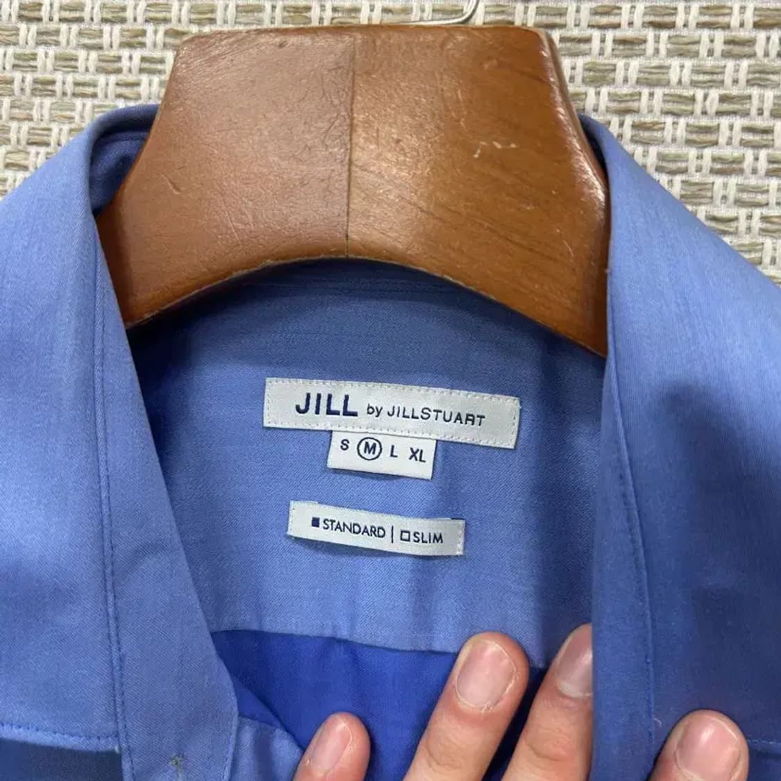 질스튜어트 캐주얼 스탠다드핏 긴팔 셔츠 M A01125 상품이미지3