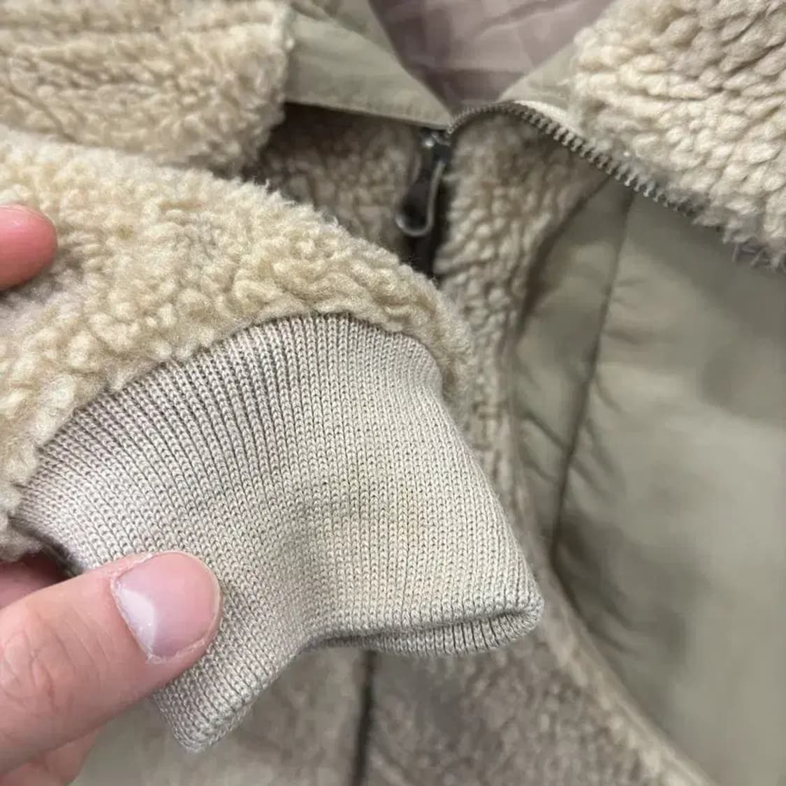 노스페이스 화이트라벨 오버핏 플리스 후리스 코트 85 A01130 상품이미지6