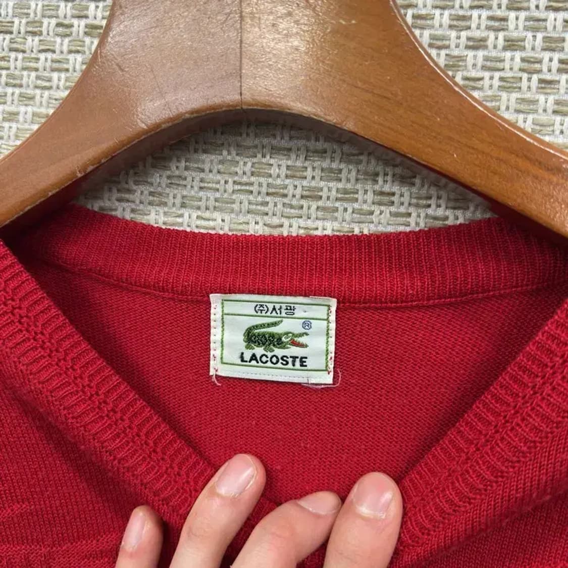 라코스테 서광 올드스쿨 멀티로고 니트 스웨터 95 A01151 상품이미지3