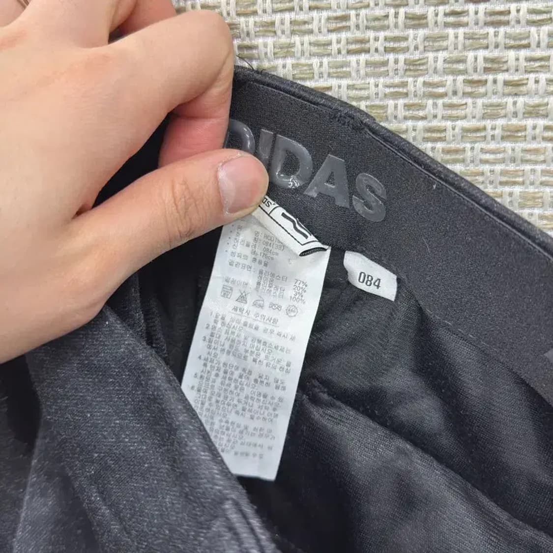 아디다스 골프 프린팅로고 약기모 스판 바지 84 A01153 상품이미지4