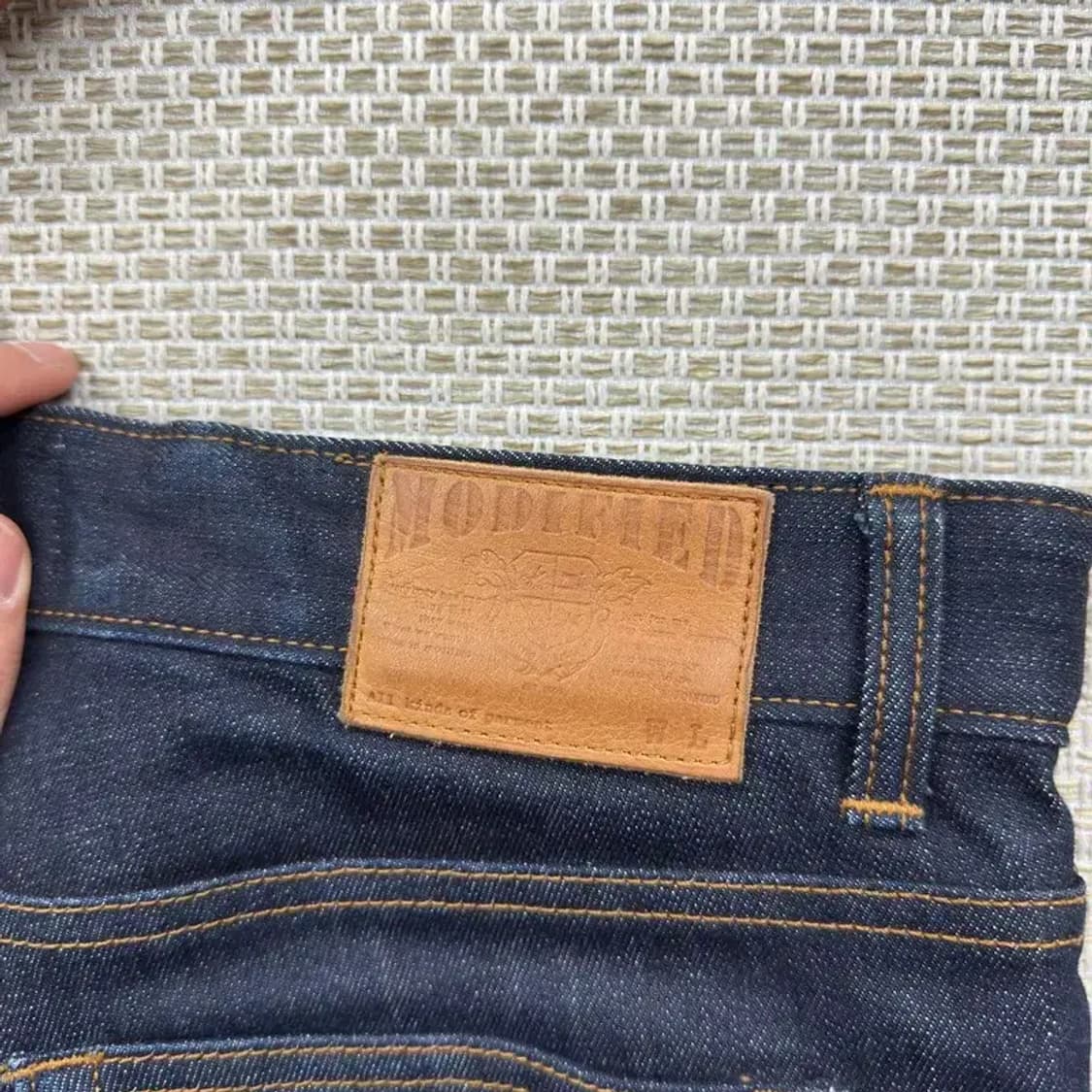 모디파이드 캐주얼 생지 데님 청바지 32인치 A01161 상품이미지3