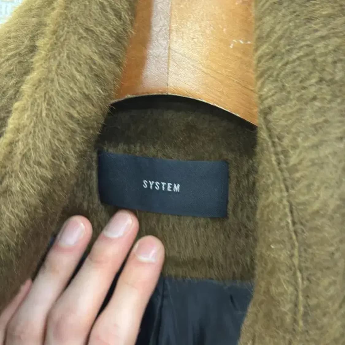 시스템 한섬 알파카 울 코트 자켓 88 A01136 상품이미지3