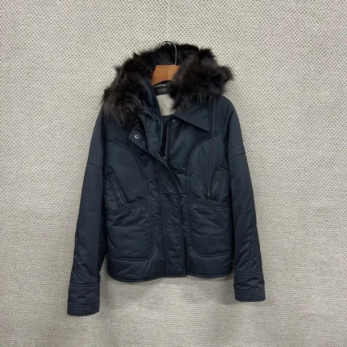 타임 한섬 퍼후드 여성 자켓 90 A01132 상품이미지1