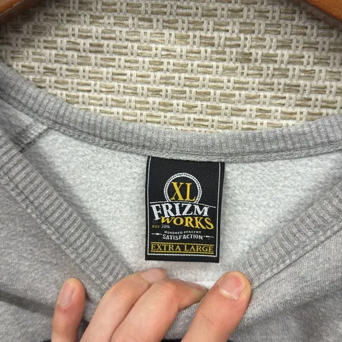 프리즘웍스 캐주얼 프린팅 오버핏 약기모 스웻셔츠 맨투맨 L A01148 상품이미지3