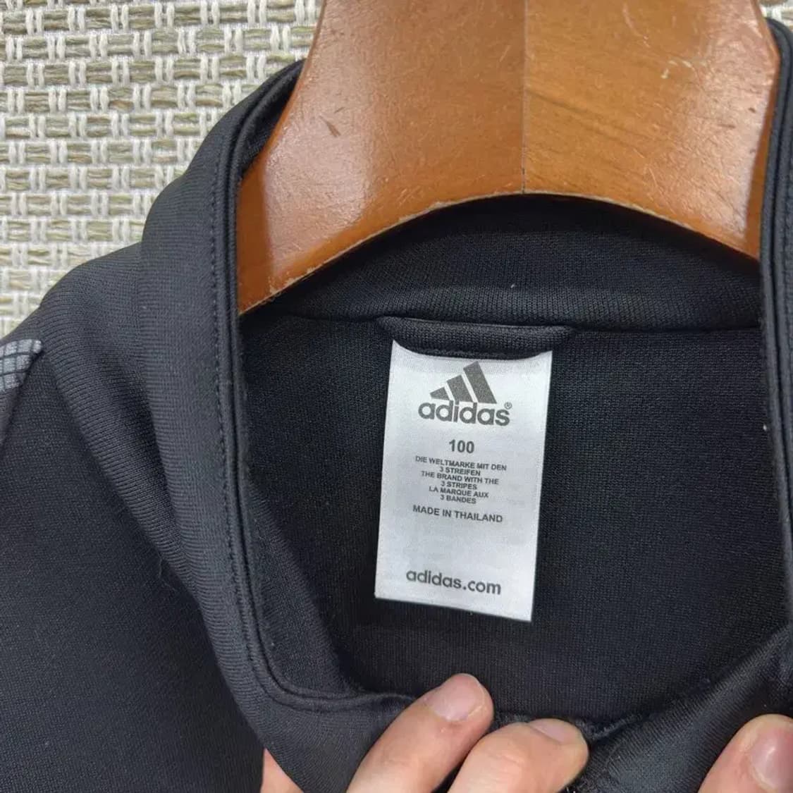 아디다스 캐주얼 프린팅로고 트랙탑 져지 집업 100 A01202 상품이미지3