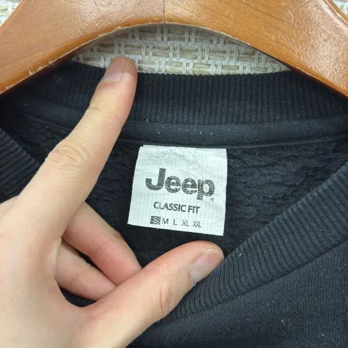 지프 JEEP 캐주얼 자수로고 기모 스웻셔츠 맨투맨 S A01203 상품이미지3