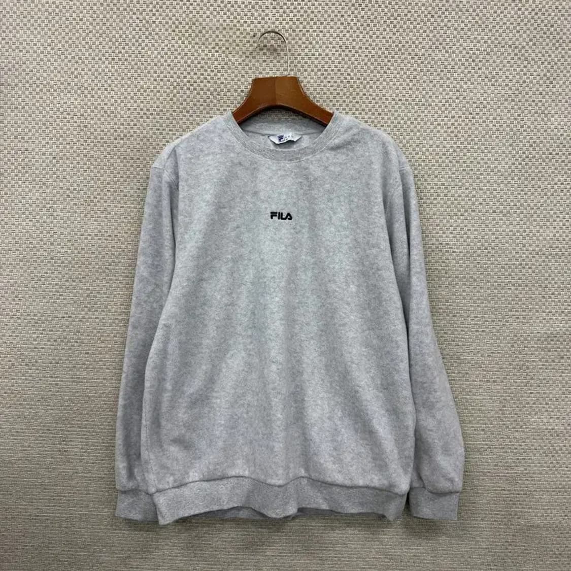 필라 골프 캐주얼 센터로고 후리스 스웻셔츠 맨투맨 100 A01204 상품이미지1