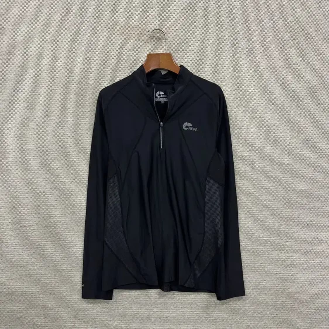 네파 아웃도어 프린팅로고 기능성 반집업 긴팔티 100 A01208 상품이미지1