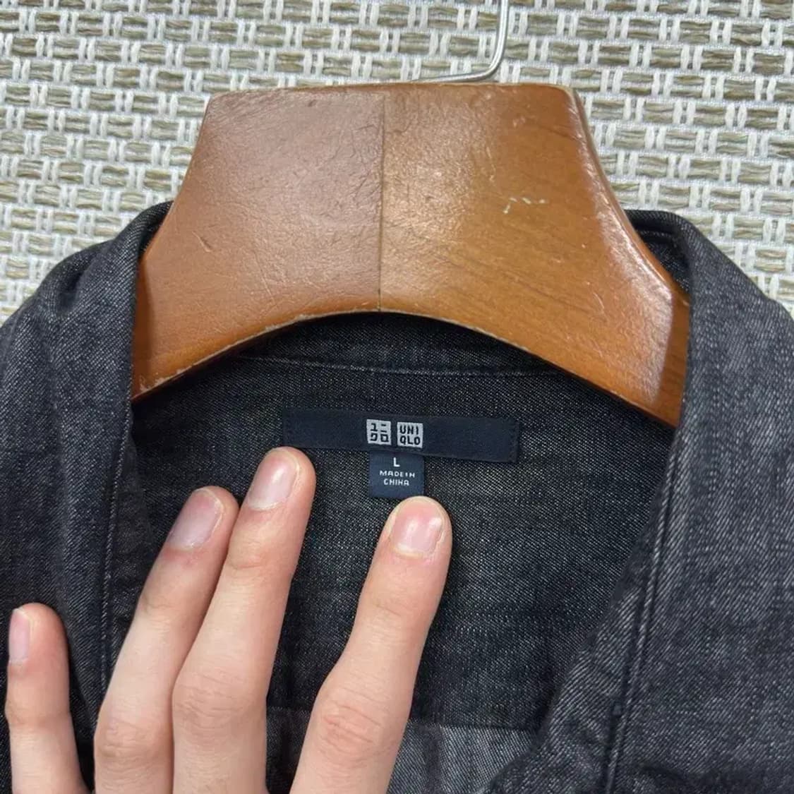 유니클로 캐주얼 데님 청셔츠 L A01209 상품이미지3