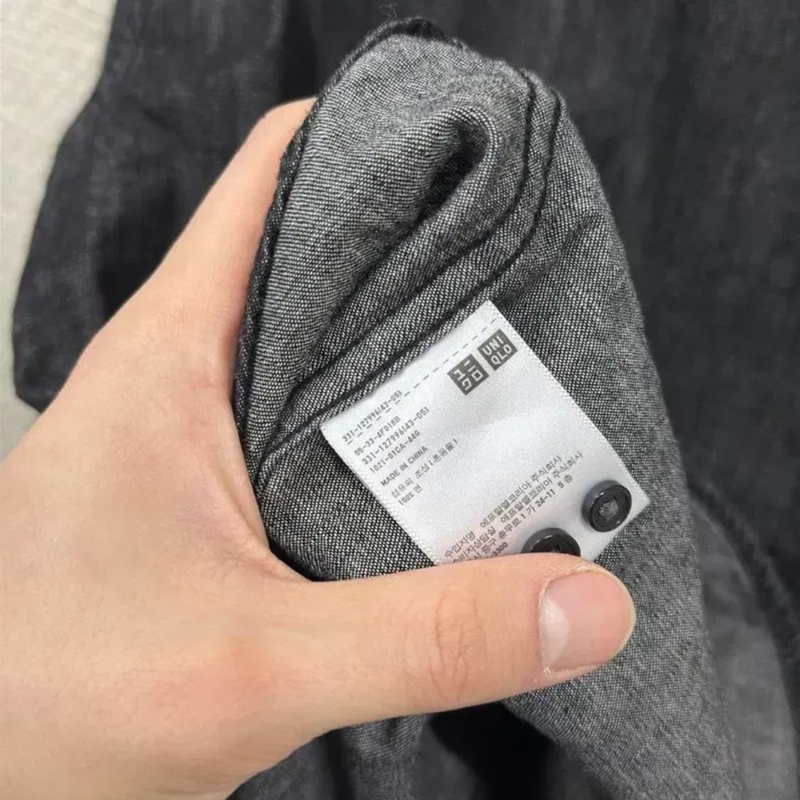 유니클로 캐주얼 데님 청셔츠 L A01209 상품이미지4