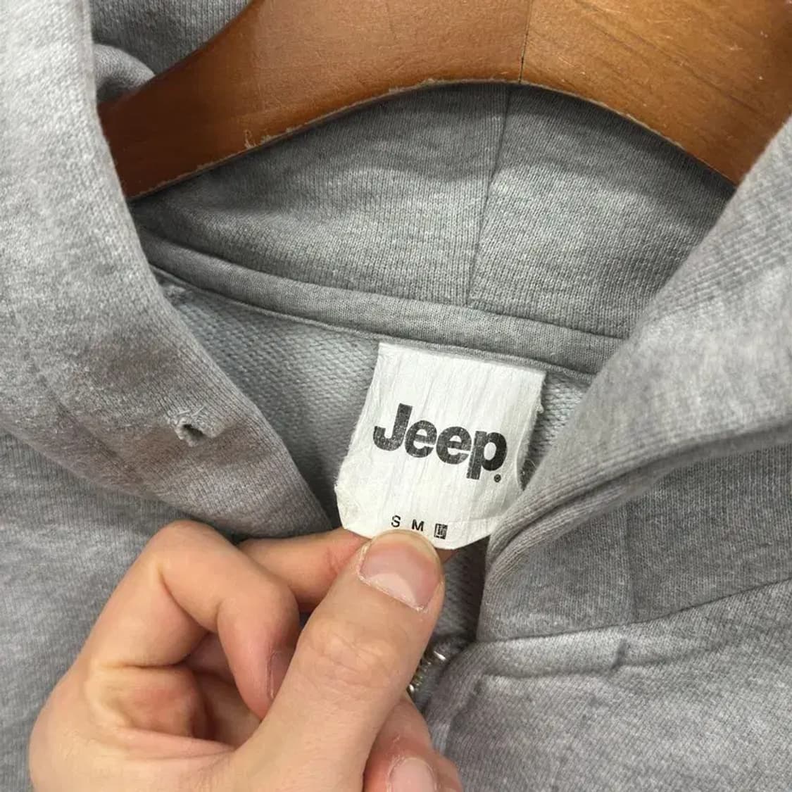 지프 JEEP 캐주얼 자수로고 오버핏 후드집업 L A01219 상품이미지3