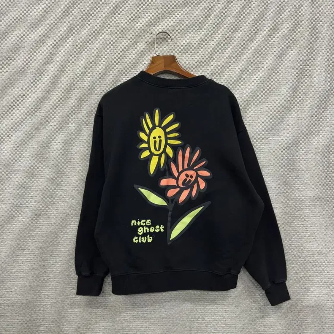 나이스고스트클럽 캐주얼 기모 오버핏 스웻셔츠 맨투맨 S A01210 상품이미지2