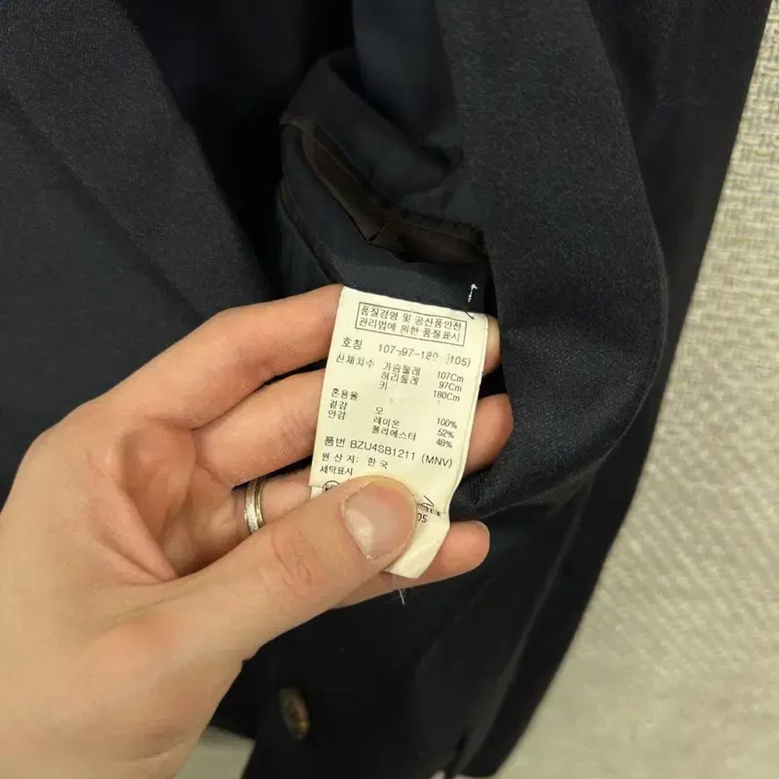 지오지아 캐주얼 울 블레이저 자켓 107 A01206 상품이미지5