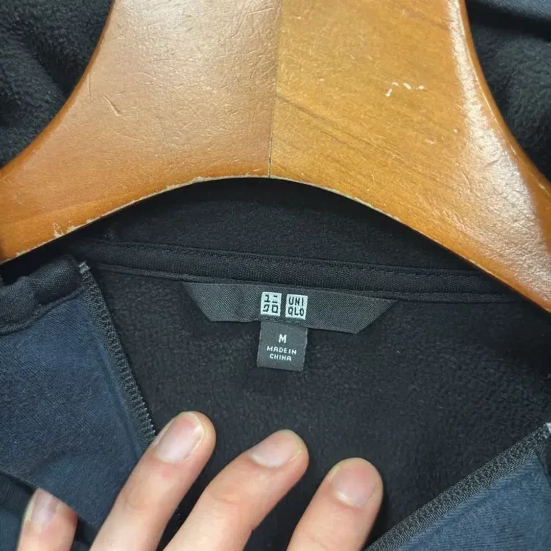 유니클로 캐주얼 약기모 후드집업 M A01218 상품이미지3