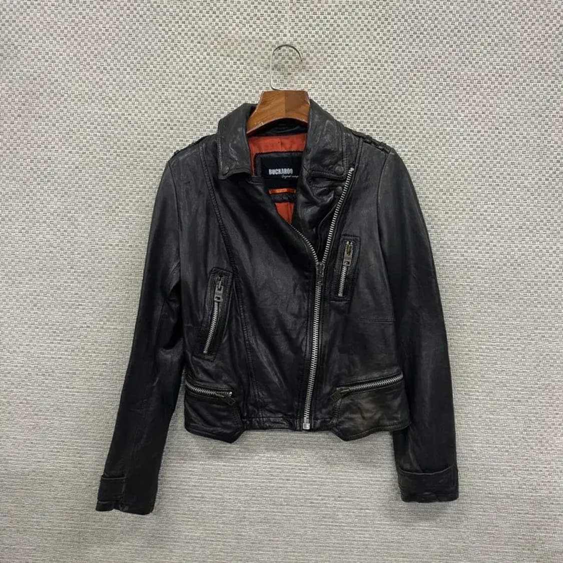 버커루 빈티지 라이더 양가죽 자켓 XS A01223 상품이미지1