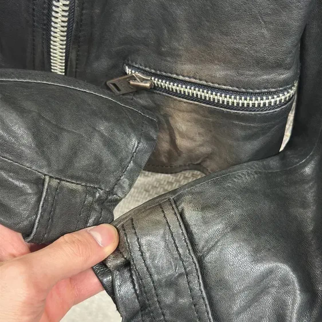 버커루 빈티지 라이더 양가죽 자켓 XS A01223 상품이미지5