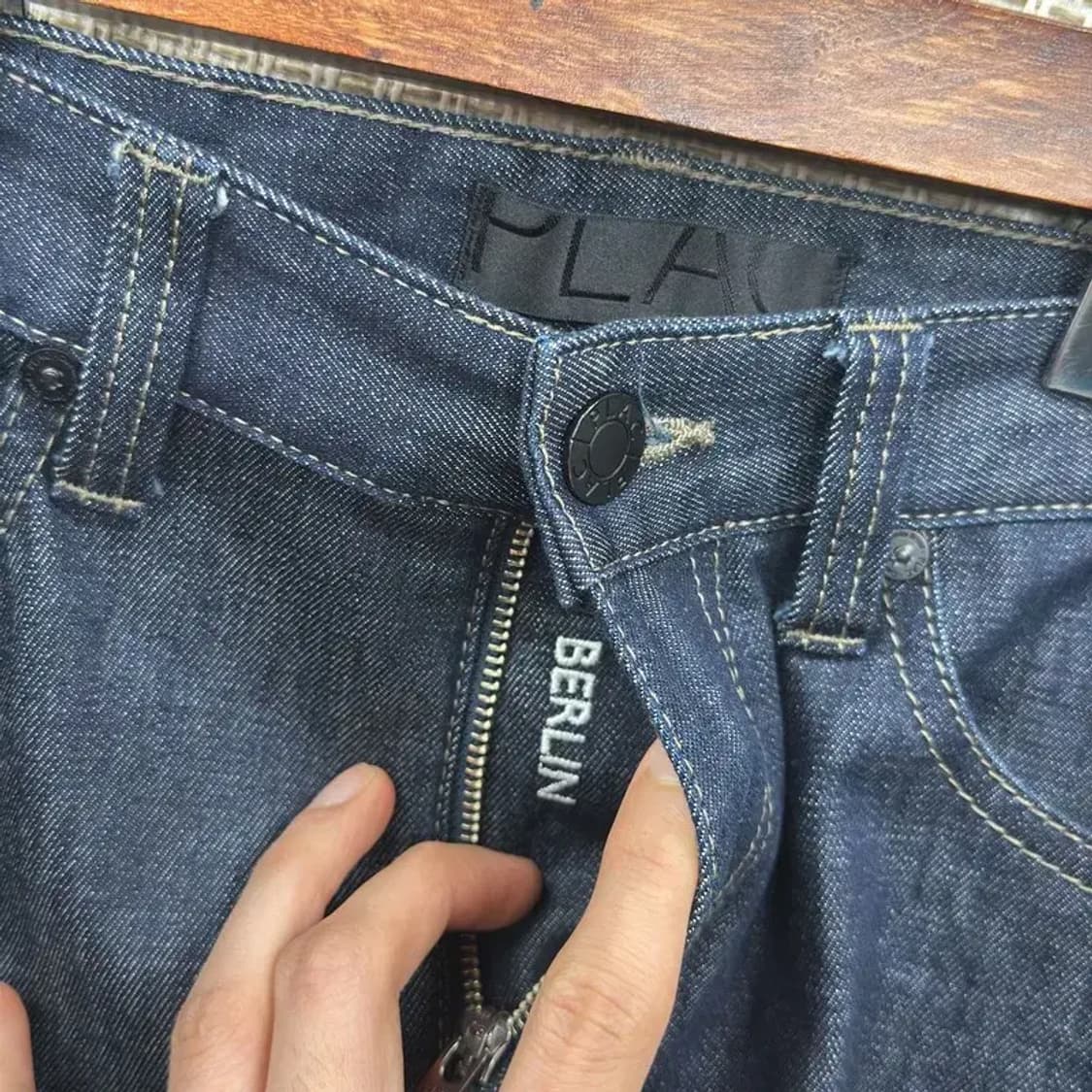 플랙진 베를린 생지 데님 청바지 33인치 A01234 상품이미지4